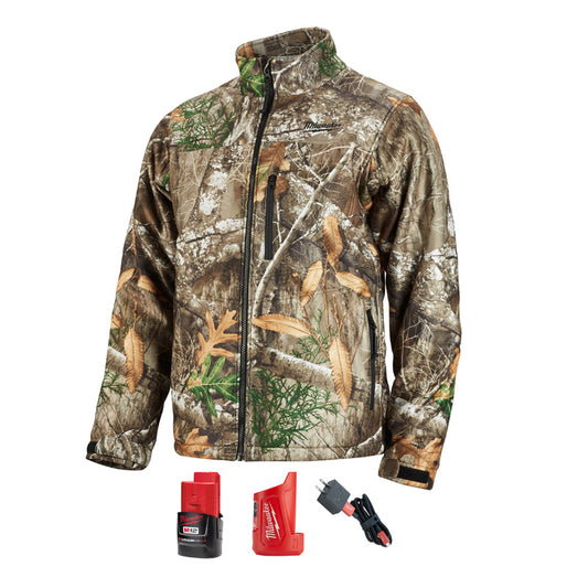 Milwaukee M12 QuietShell XXL Long Sleeve Unisex Full-Zip Heated Jacket Kit Camouflage