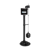 Burcam 1/3 HP 3,000 gph Thermoplastic Vertical Float Switch AC Pedestal Sump Pump
