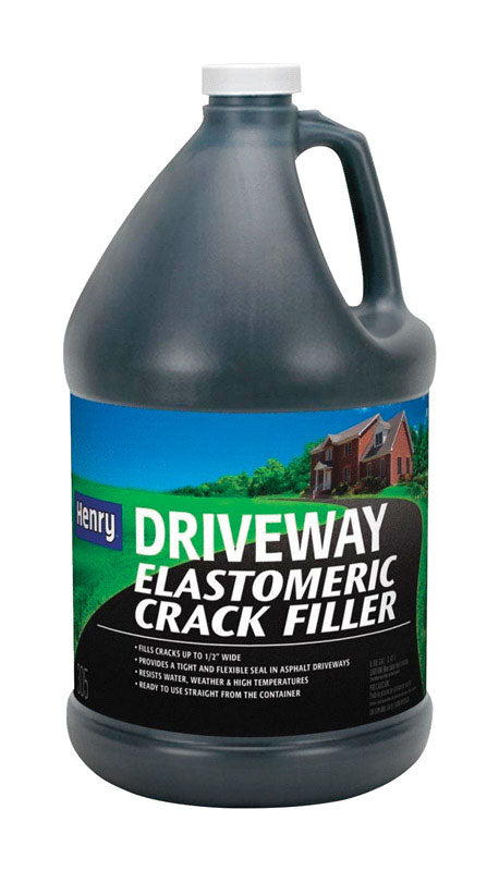 Henry Black Asphalt Rubber-Based Driveway Crack Repair 1 gal (Pack of 4)