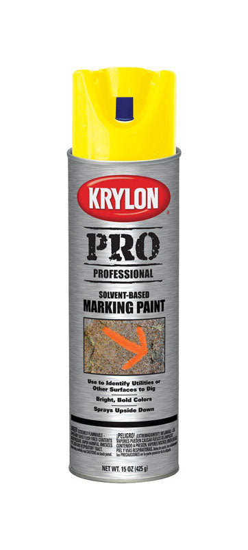 Krylon Pro Yellow Field Marker Line 15 oz. (Pack of 6)
