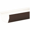 Amerimax 4 in. H x 5 in. W x 120 in. L Brown Vinyl Gutter (Pack of 8)