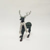 Celebrations Plaid Reindeer Christmas Decoration (Pack of 4)