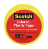 Scotch Yellow 125 in. L x 3/4 in. W Plastic Tape (Pack of 6)