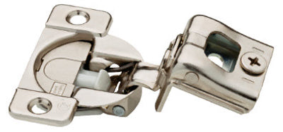 Cabinet Hinge, Soft-Close, 1-1/4-In. Partial Overlay, Nickel-Plated, 35mm, 10-Pk.