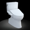 TOTO® WASHLET+® Vespin® II 1G® Two-Piece Elongated 1.0 GPF Toilet and WASHLET+® C2 Bidet Seat, Cotton White - MW4743074CUFG#01