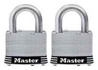 Candado de tambor de 4 pines de acero inoxidable de 2 in de ancho de Master Lock, paquete de 2, con llaves iguales