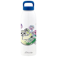 Liberty 24 oz Psychedelic Sloth Multicolored BPA Free Self-Cleaning Water Bottle