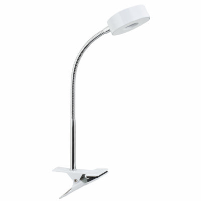 LED Clip Lamp, White, 5-Watt