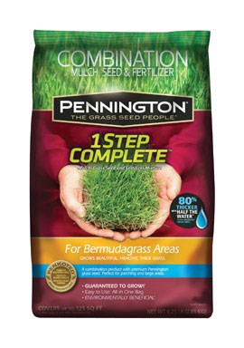 Pennington Seed 1-Step Complete, Smart Seed Bermuda Mulch , Seed And Fertilizer 6.25 Lb.