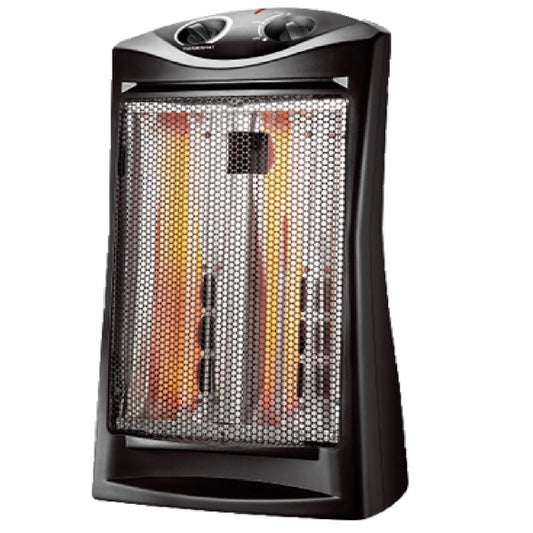Konwin Black Plastic 12.5A 120V 1500W 500 sq. ft. Heating Area Electric Infrared Portable Heater