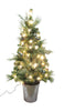 Celebrations  Home  4 ft. PVC  Prelit 50 count Porch Tree