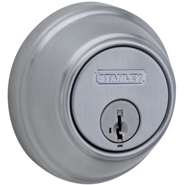 329 626 SMT CP SCAL SCS Cerrojo con control de llave Kwikset/Stanley - Cromo satinado
