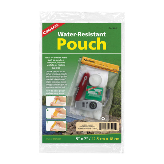 Coghlan's Clear Water Resistant Pouch 7 in. H X 5 in. W 1 pc