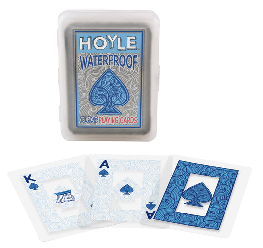Hoyle 1036729 Clear & Blue Waterproof Playing Cards