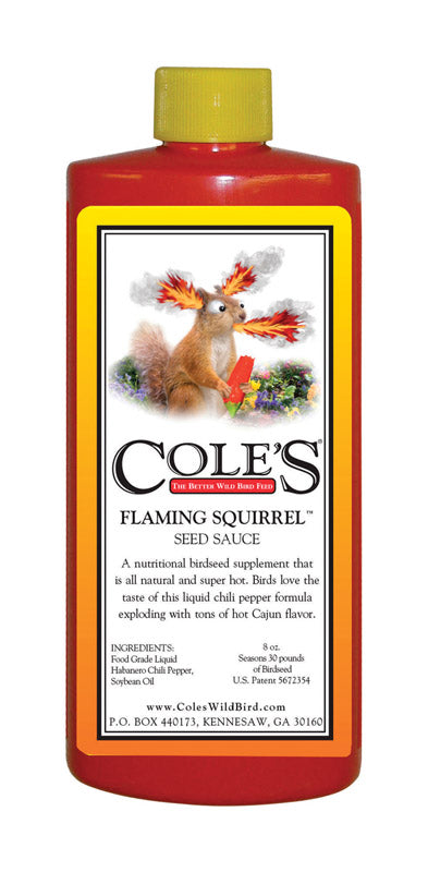 Cole's Flaming Squirrel Assorted Species Soybean Oil Seed Sauce 8 oz