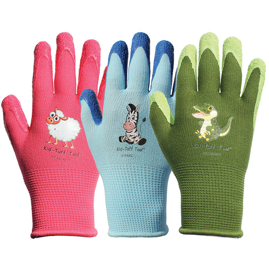Bellingham Glove KT440ACXS Kid Tuff-Tooâ„¢ Natural Rubber Palm Gloves Assorted Colors