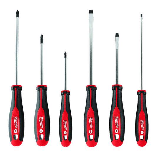 Milwaukee  6 pc. Phillips/Slotted  Screwdriver Repair Kit  10.0 in.