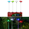 Alpine Assorted Plastic 33 in. H Flower Petal with Fiber Optic Solar Garden Stake (Pack of 16).