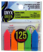 Onyx And Blue Corporation 5501 1.8" X .5" Self-Adhesive Notes Assorted Colors