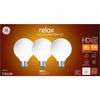 GE Relax G25 E26 (Medium) LED Bulb Soft White 40 W 3 pk