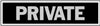 Hy-Ko English Private Sign Aluminum 2 in. H x 8 in. W (Pack of 10)