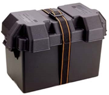 Attwood 9067-1 16-7/8" X 9-5/8" X 10-7/8" Black Power Guard 27 Battery Box