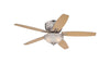 Westinghouse  Carolina  52 in. Brushed Nickel  Brown  Indoor  Ceiling Fan