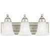 Westinghouse  3  Antique Pewter  Clear  Wall Sconce