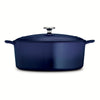 7 Qt Enameled Cast-Iron Series 1000 Covered Oval Dutch Oven - Gradated Cobalt