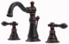 Ultra Faucets Signature Oil Rubbed Bronze Widespread Bathroom Sink Faucet 6-10 in.
