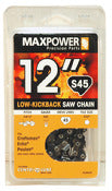 Maxpower 336528N 12 S45 Chainsaw Chain Loop For Craftsman, Echo, Poulan, And Many Others
