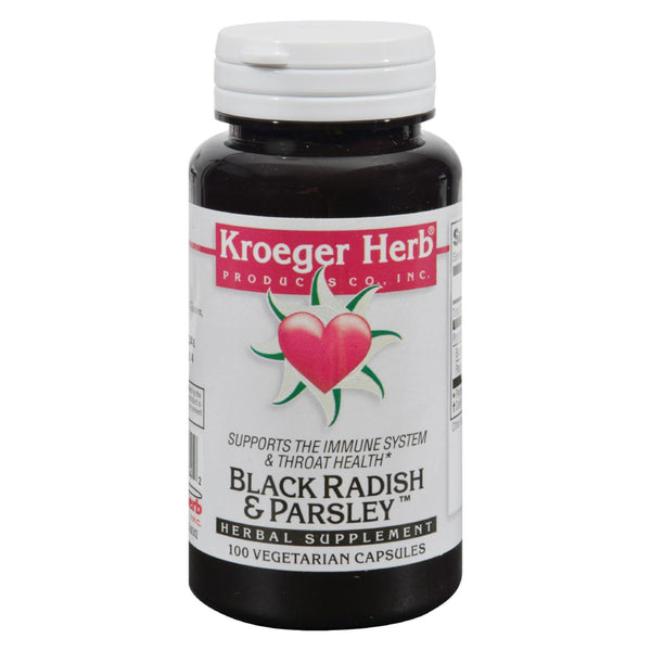 Hierbas Kroeger: rábano negro y perejil - 100 cápsulas