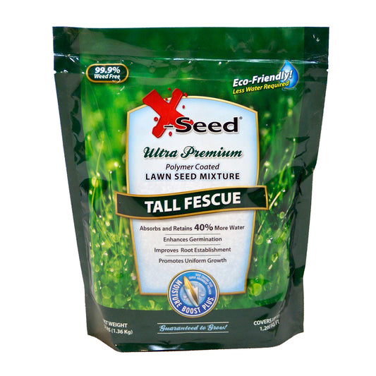 X-Seed Moisture Boost Plus Tall Fescue Grass Full Sun/Medium Shade 3 lb