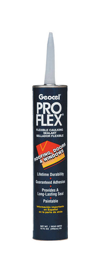 Geocel Pro Flex Brown Tripolymer Window and Door Caulk Sealant 10 oz (Pack of 12).