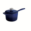2.5 Qt Enameled Cast-Iron Series 1000 Covered Sauce Pan - Gradated Cobalt
