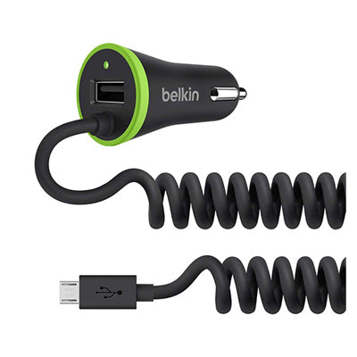 Boost Up Universal Car Charger With Micro USB Cable, Black