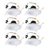 Halo LA5 Series Matte Soft White 5/6 in. W LED Retrofit Recessed Lighting 8 W