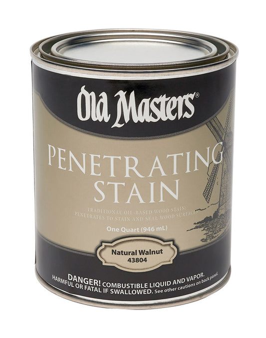 Old Masters Semi-Transparent Natural Walnut Oil-Based Penetrating Stain 1 qt