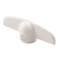 Prime-Line 2.375 in. L Painted White Zinc Casement Tee Handles 2 pk