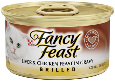 Cat Food, Grilled Liver & Chicken, 3-oz. Can