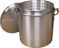 Steamer Pot with Basket, Aluminum, 80-Qt.