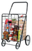 Apex 40-9/16 in. H x 24-7/16 in. W x 21-11/16 in. L Black Collapsible Shopping Cart (Pack of 2)