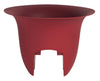 Bloem 12 in.   D Resin Planter Burnt Red