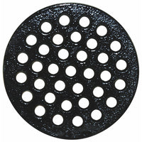 Sioux Chief 6-3/4 in. Epoxy Coated Black Round Cast Iron Floor Drain Strainer