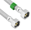 Lasco 1/2 in. FIP X 1/2 in. D FIP 12 in. Braided Stainless Steel Faucet Supply Line