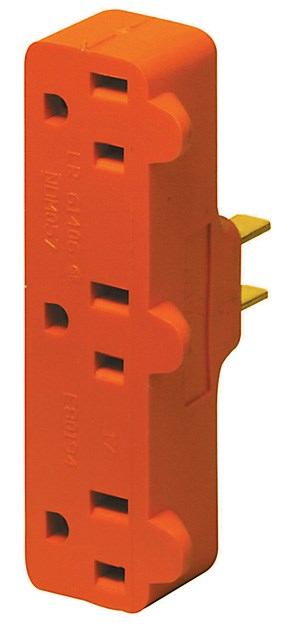 Leviton C20-00699-000 Triple Tap Plug-In Outlet Adapter