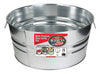 Behrens High Grade Steel 2GS 15 Gal Silver Galvanized Steel Round Tub