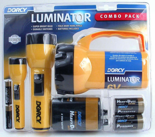 Dorcy 41-2865 6 Volt 2D and AA Cell Luminator® Flashlight Combination Pac                                                                             