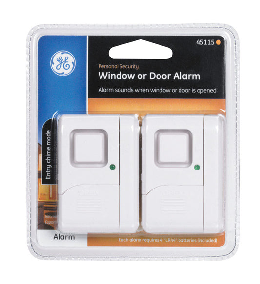 GE White Plastic Door and Window Alarm