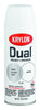 Krylon  Dual  Flat  White  Paint + Primer Spray Paint  12 oz. (Pack of 6)